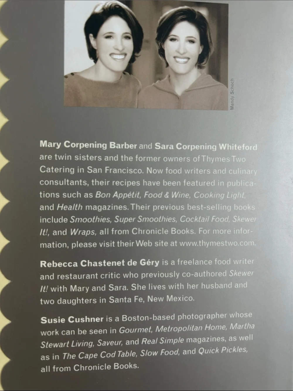 Crate&Barrel Cookbook hardcover 272 pages